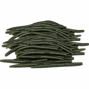 100PCS Senko Worms 5" Watermelon Red Flake – Salt Infused Soft Plastic Bass Fishing Lures