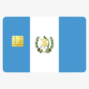 Estiker de tarjeta - Bandera de Guatemala
