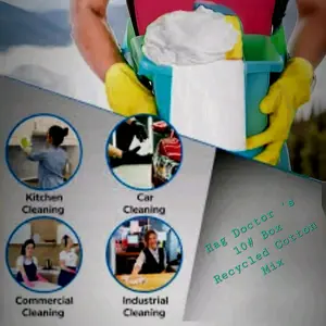 Rag Doctor's 5Lb Box- Recycled Cotton Mix clean rag