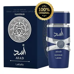 Lattafa Perfumes Asad Zanzibar Men's Fragrance 3.4 oz (100ml) Vanilla Iris Powdery Scent lattafa asad Aroma Lavender Coconut Eau De Parfum Cologne