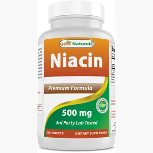 Best Naturals Niacin 500mg 250 Tablets with Flushing