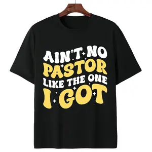 Proud Of My Pastor - Fun Groovy Style Christian Shirt