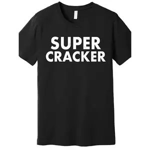 Men's T-shirt with Super Cracker fun meme pattern, pure cotton short sleeved T-shirt, black loose fit top, comfortable micro elastic round neck design, casual breathable and comfortable top, suitable for casual wear, suitable for gift giving,
