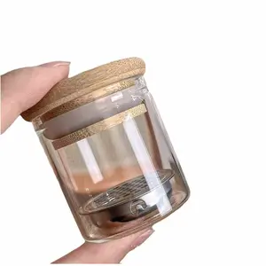 Dual-Use Glass Monomer & Bit Disinfectant Cup – Brush Cleaner Jar