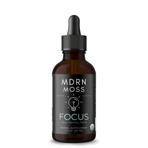 MDRN Moss Focus Supplement for Adults | Focus Supplement for Adults: Neuro Focus Herbal Blend for Cognitive Support | 1 fl. oz. (30ml)