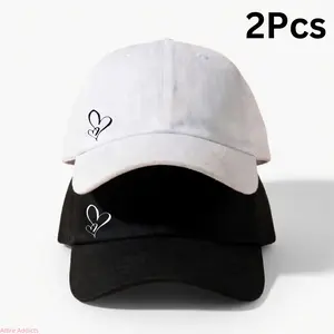 2 Pack All Season Baseball Cap For Women Men Casual Sun Hat With Curved Brim Versatile Outdoor Daily Wear US Design outdoorfun