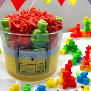 Tallow/Beeswax/Soy Block Party Candle: Mahogany Teakwood (stronger scent)