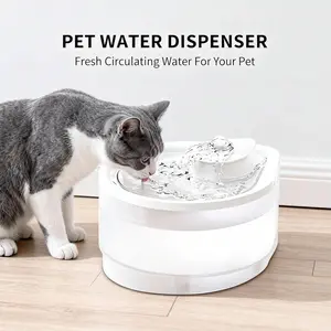 Circulating Cat Water Fountain – Ultra-Quiet Drinking Dispenser with Ripple Basin, Designed to Increase Hydration for Cats & Small Animals (2500ML) silicone feeder Custom 3D Holographic Pet Memorial Box