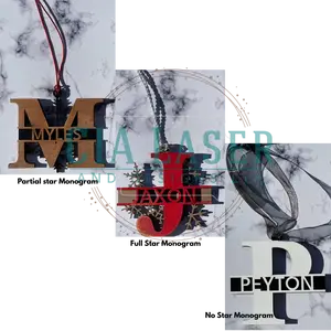 Personalized 3D Snowflake Laser Cut & Name Christmas Ornaments – Customizable Baltic Birch Keepsakes