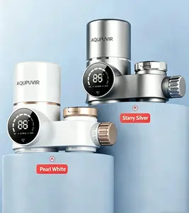 AQUPUVIR Smart Water Purifier Faucet Mount, Instant Hot Water Tap Filter, RO Multi-Stage Filtration System, Real-Time Digital Display & Filter Life Tracker, Direct Drink Drinking Water Filter for Home Kitchen Sink