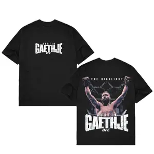 Justin Gaethje Graphic Shirt, The Highlight UFC Shirt, MMA Graphic Tee, Gym Wear, Gift for Fighters, Sports Apparel, Menswear, Womenswear, Full Size