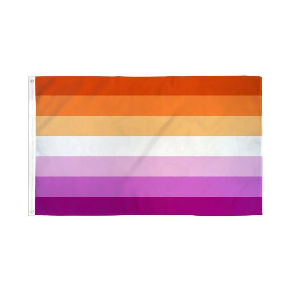 Lesbian Sunset UltraBreeze Synthetic Decorative Banner, 3x5ft Bold Dye Sublimation Print, Durable Fade-Proof Polyester Flag for Home Party Decor