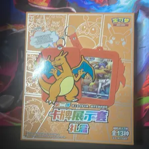 Charizard Blind Card Promo with Card Display Holder - 13 Types Included - Perfect for Collectors