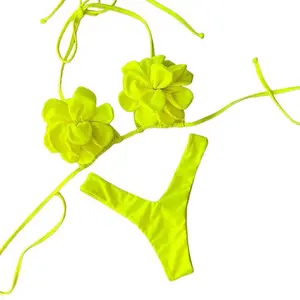 Sexy floral mini bikini 2025 women's swimsuit women's swimsuit thong bikini set Brazilian beachwear swimsuit bikiniRAIMENTRY