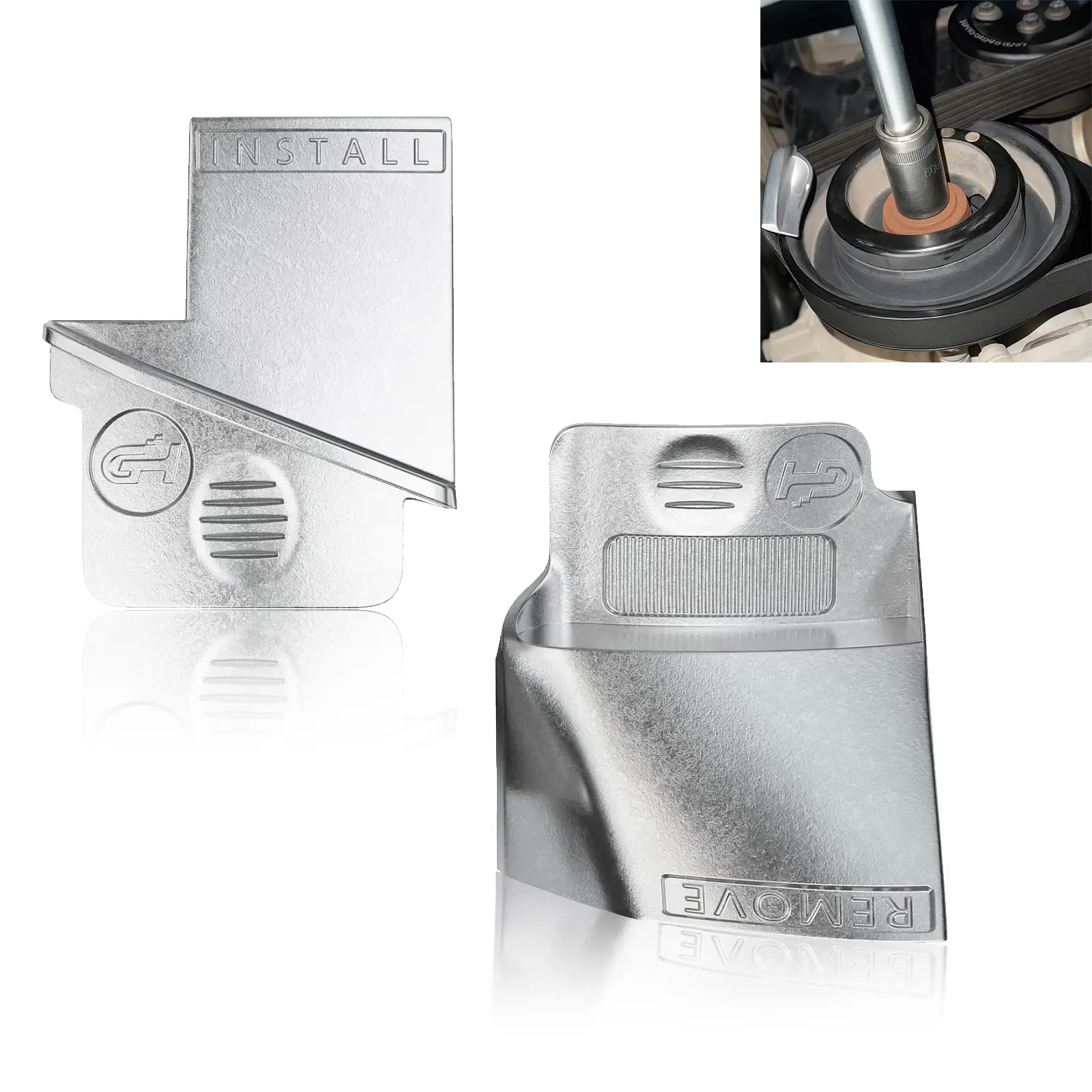 2pcs Belt Removal & Installation Tool Set for Automotive Timing Drive Belts Durable Aluminium Alloy Tools Easy Use