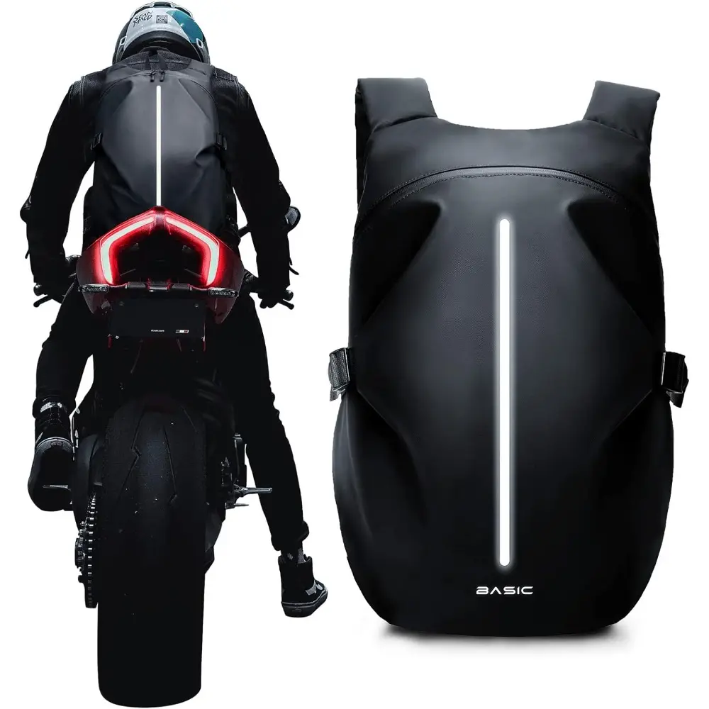 Motorcycle Backpack, Waterproof Helmet Backpack For Men, Motorcycle Accessories, Travel Backpack