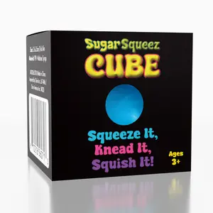 SugarSqueez Cube Large Size Squishies® Fidget Sugar Stress Ball (1pc) Color Ships Assorted