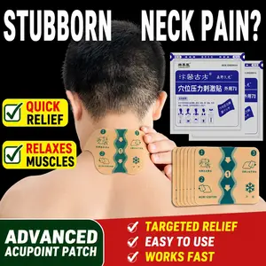 Neck patch for relieving stiffness and pain; shoulder and neck relief from discomfort; “Fu Gui Bao”–specific cold compress patch
