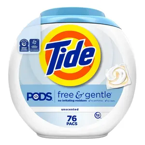 Coldwater Clean Free and Gentle Laundry Detergent Pods, 76-Count