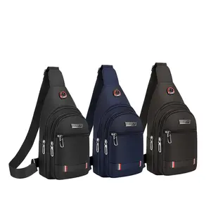 Unisex Canvas Crossbody Chest Bag Casual Sling Backpack Lightweight Shoulder Bag for Men Women Travel hike  Hiking Outdoor Sport Daily Use Phone Pouch father day gift