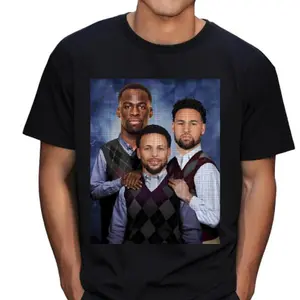 Vintage Warrior Graphic Tees Stephen Curry, Klay Thompson, Draymond Green Inspired T-Shirt