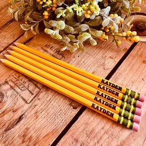 Back to school personalized pencils