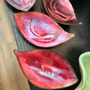 Dip dishes. Beautiful sauce dishes, plates, trays.