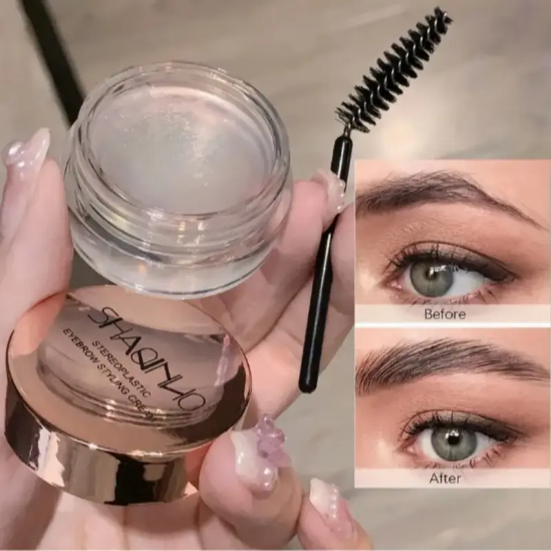Waterproof Quick-Dry Eyebrow Gel, Long-Lasting Makeup Effect, Dense Brows, Small Brush Included, Easy for Beginners, Perfect Gift, Cosmetic, Brow Enhancer, Eyebrow Thickener, Volumizing Eyebrow Enhancer