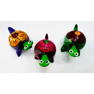 Handcrafted Mexican Turtle Bobble Head