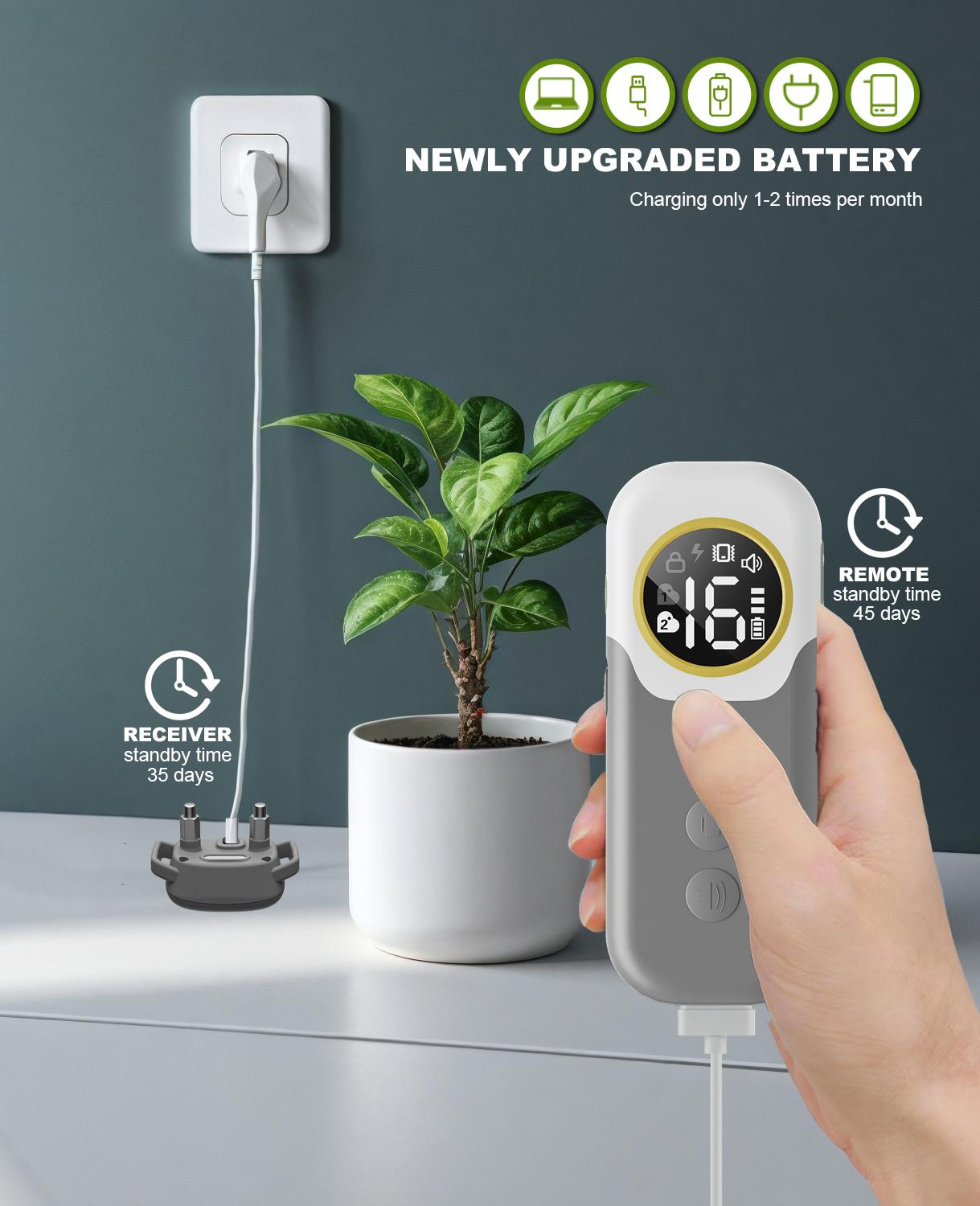 2026 Upgraded Dog Training Collar with Remote, 3 Training Modes Waterproof Rechargeable E-Collar for Dogs