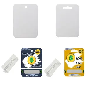 Sublimation Blank Mdf Wooden Money, Chapstick Card, Cash Card Cover Holder Gifts (2 Styles)
