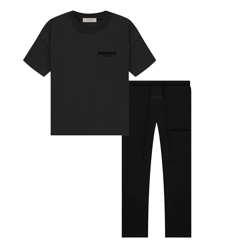Fear of God Essentials SS22 Men's T-Shirt & Relaxed Sweatpants 2-Piece Set Stretch Limo