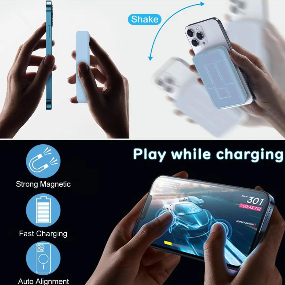 Magnetic Portable Wireless Fast Charger, 10000mAh Power Bank Wireless Battery Pack, 22.5 W PD Quick Charge with LED Display, Compatible with iPhone Series #GLOBAL PICKS