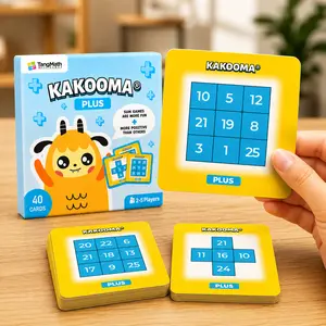 Tang Math Games Kakooma® Plus Fast-Paced Puzzle Card Game for Grades 1-5 with 40 Numbered Cards for Math Skills Practice