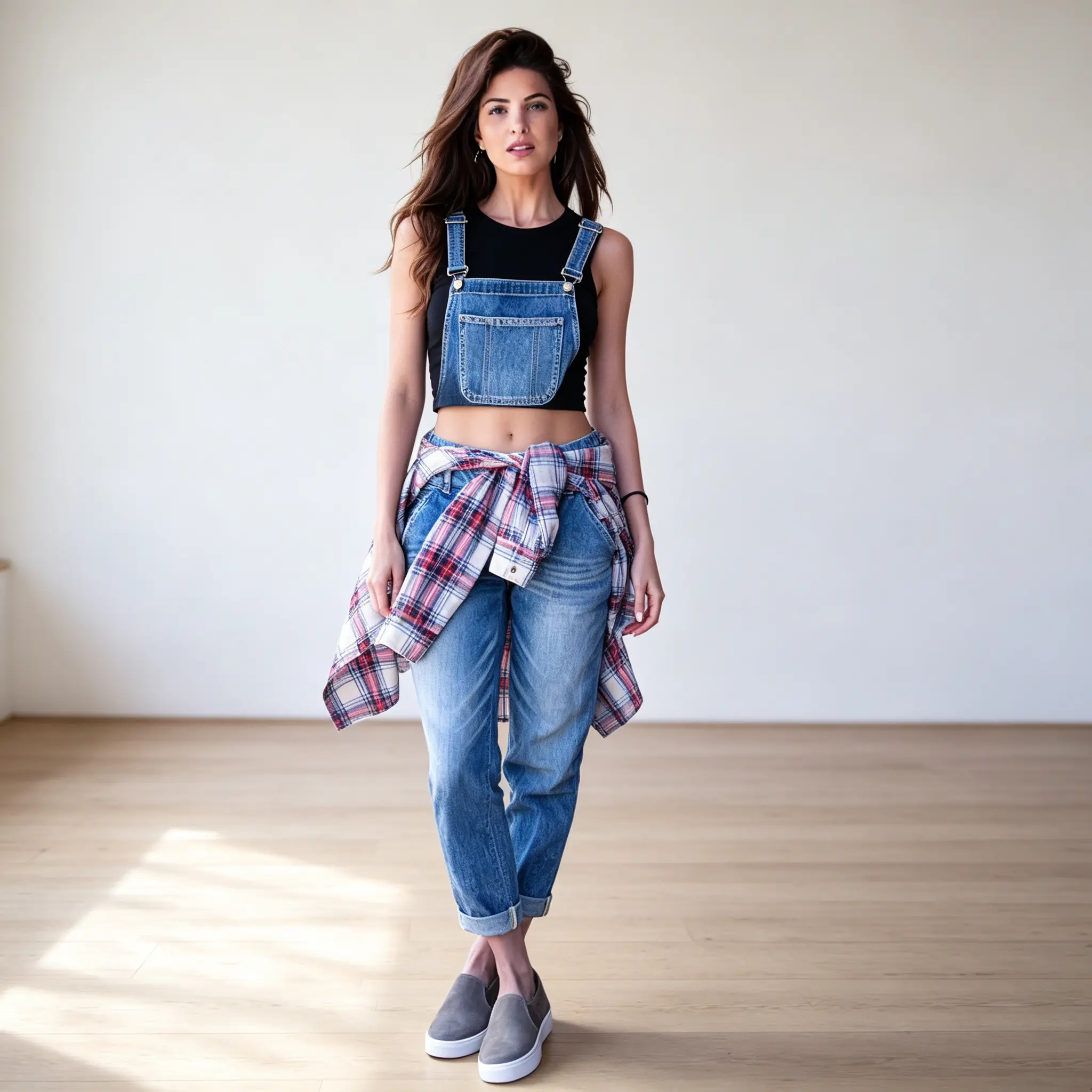 Women’s Stretchy Denim Overalls Slim Fit Jean Jumpsuits, Elastic Waistband, Adjustable Straps, Convenient Pockets, Soft Denim Fabric for Casual Wear, Travel and Everyday Use, Sizes S-3XL