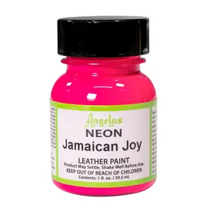 Angelus Neon Jamaican Joy Paint Acrylic Leather Paint, Shoe Paint, Sneaker Paint, Customize Shoes, Flexible, Will Not Crack Or Peel