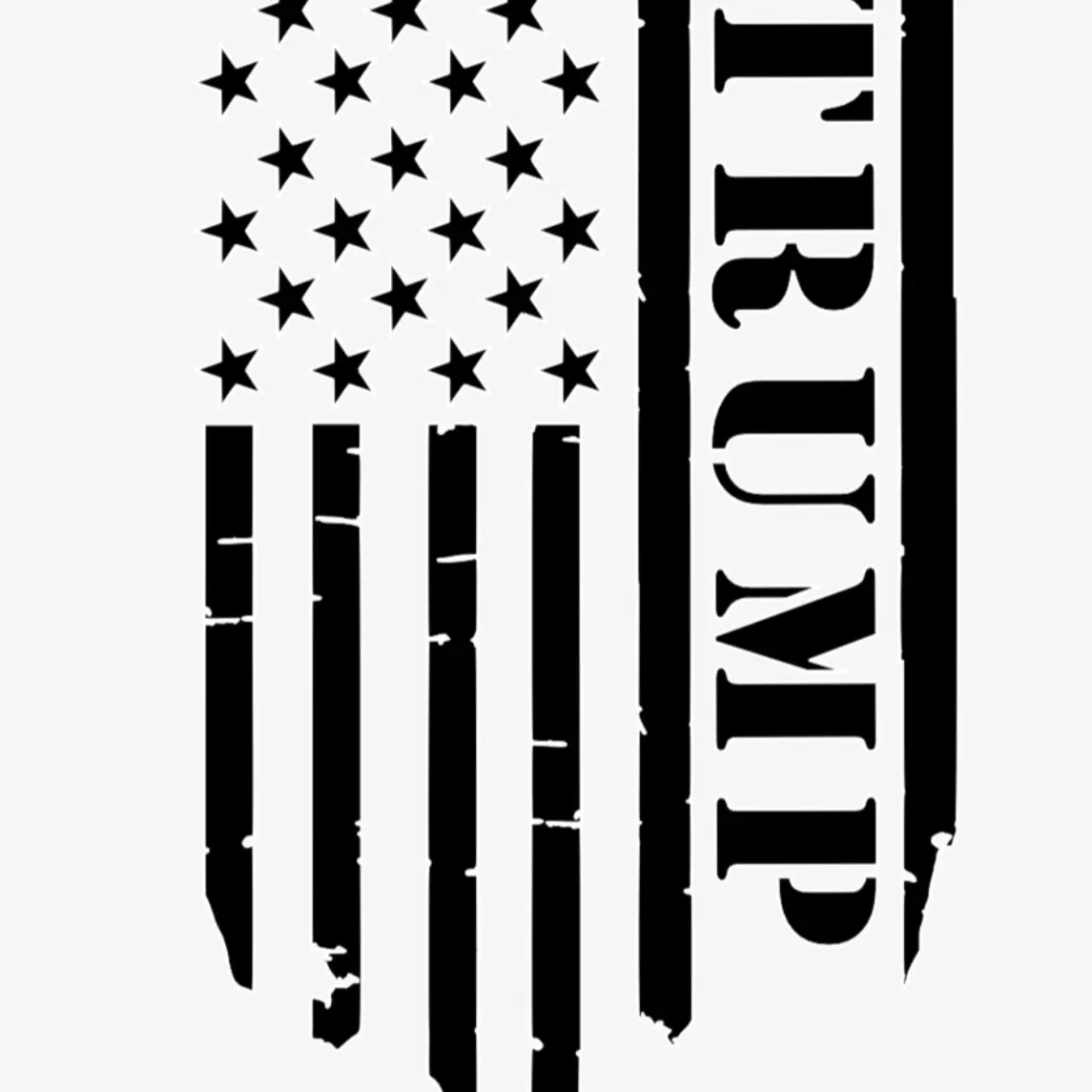 Trump American Flag Decal