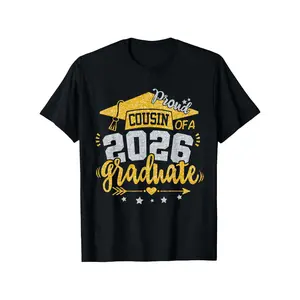 2026 Graduate Proud Cousin T-Shirt - Funny Graduation Gift for Aunt, Uncle, Family & Coworkers (Unisex Loose Fit) | 2026 Grads Celebration Apparel with Slogan | Year-Round Wear
