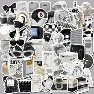 61 and Minimalist Graffiti Stickers, Decal Sticker, Decorate Luggage, Pens, Guitars, Creative DIY Accessories, Fun and Stylish Design, Funny Stickers