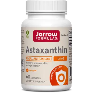 Jarrow Formulas Astaxanthin 12 mg, Dietary Supplement, Antioxidant Support for Immune and Eye Health, 60 Softgels, 60 Day Supply