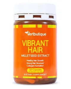 Vibrant Hair - Your Secret to Stronger, Healthier Hair with Millet Seed Extract, Biotin, Vitamins, Zinc & Pantothenic Acid for Optimum Healthcare