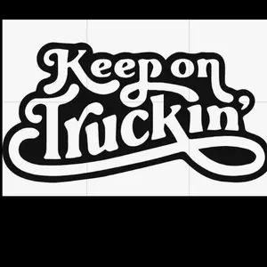 Keep on truckin sticker decal