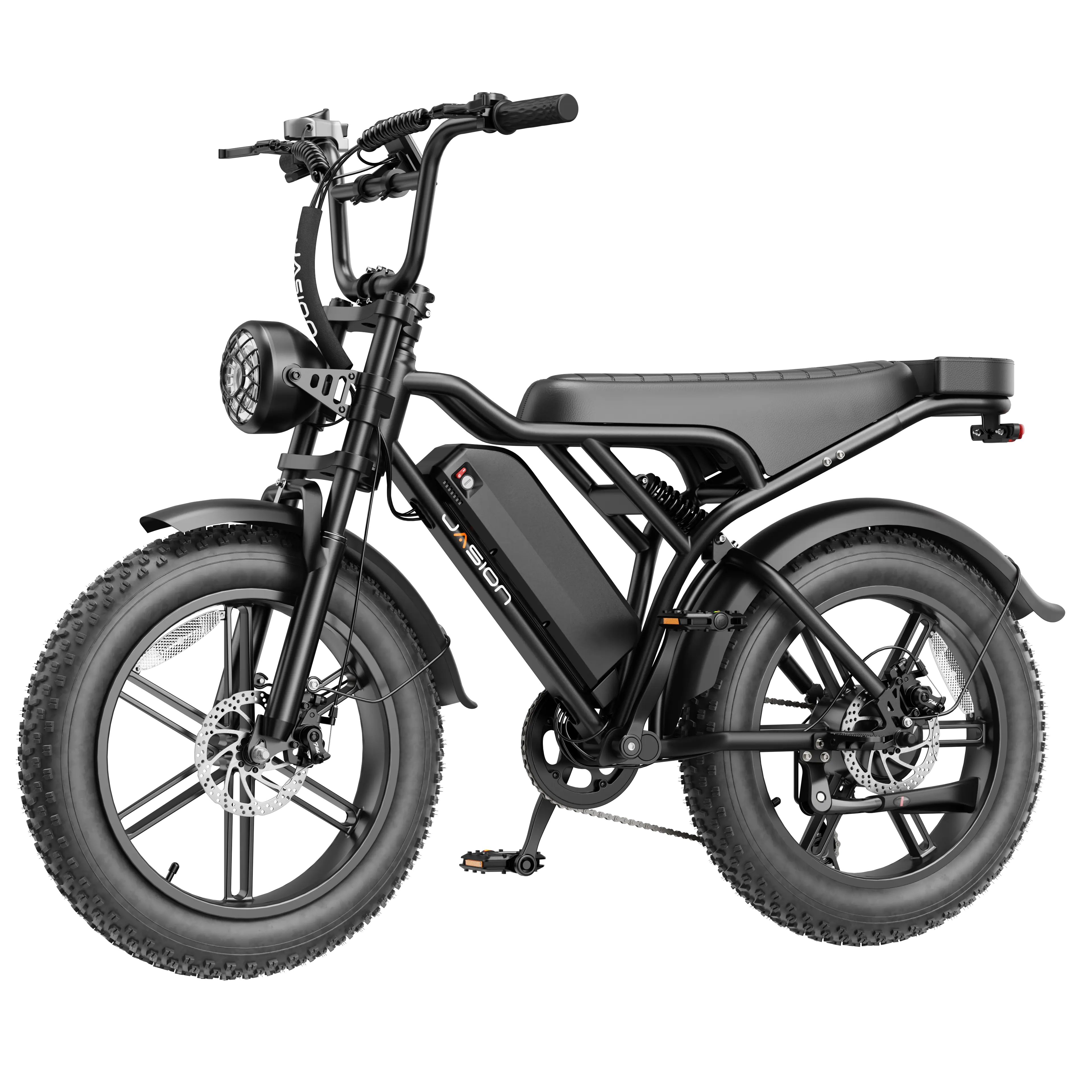Jasion RetroVolt 330 Electric Bike for Adults, 2000W Peak, 30MPH, 48V 18Ah, 99Nm Torque, 20"x4" Fat Tire