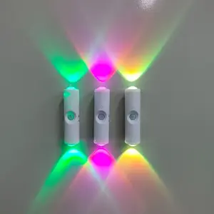 2025 Smart LED Motion Sensor Night Light – Rechargeable RGB Ambient Wall Lamp, Dimmable Auto-On Step Light, Magnetic Stick-On, USB Fast Charging, Long Battery Life, Plug-Free Cozy Lighting Perfect for Bedroom, Stairs, Hallway, Desk, Room Decor & Halloween
