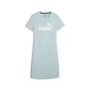 PUMA Womens Essentials Slim Short Sleeve Dress Casual Casual - Blue