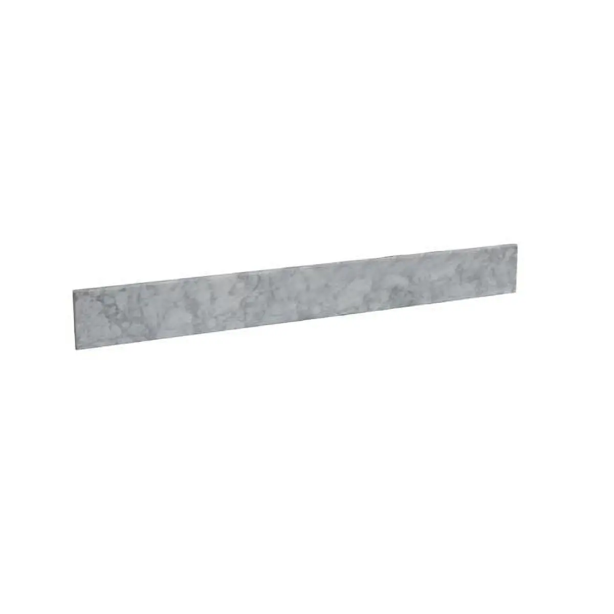 31 in. Carrara Marble Backsplash, White