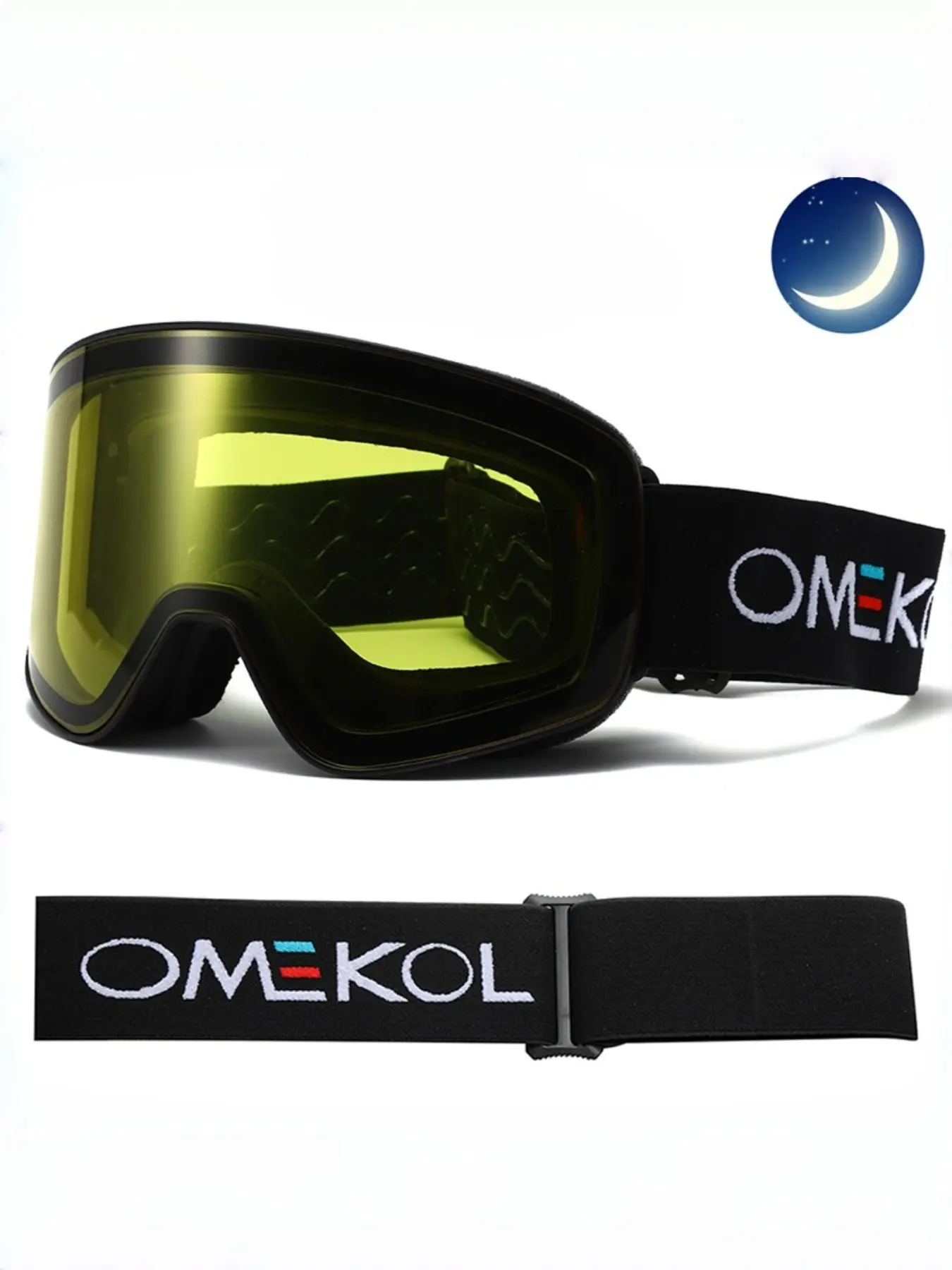 Unisex Ski/snowboard Goggles, Dual-Layer Anti-Fog, Durable Snowboarding Glasses, Best Visibility, Fashionable Winter Sports Eyewear, Windproof Ski Goggles
