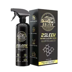 2-Sleek Graphene Glaze Coating Kit for Automotive Exterior Protection, Easy-to-Apply Car Surface Sealant Set