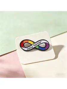 Autism Infinity Symbol Enamel Pin Colorful Creative Brooch Pin Accessory for Boys Tie Backpack Hat