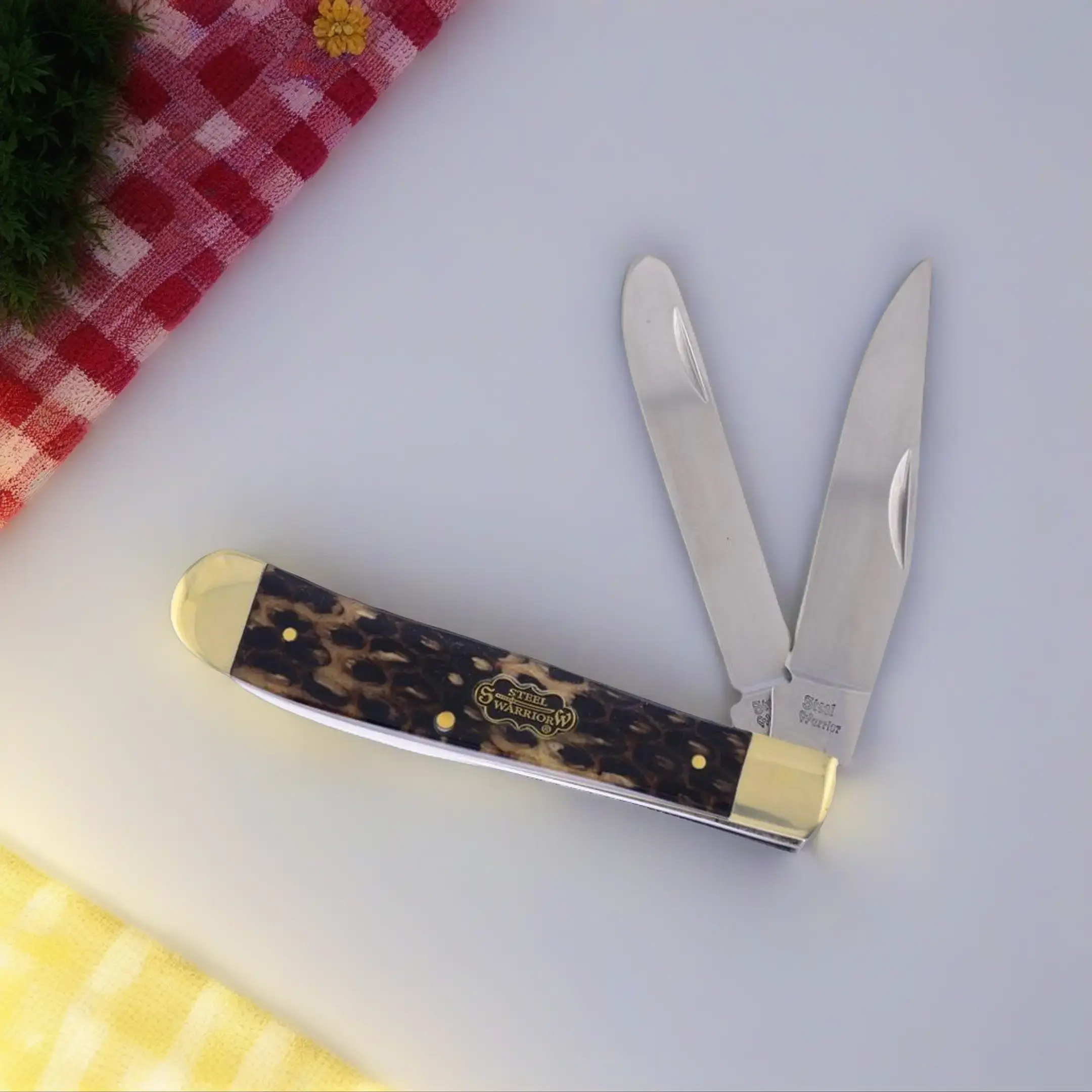 Steel Warrior Cobra Snake Skin Trapper Multi-Cutting Folded Knife, 440 Stainless Steel Blade Hand Tool, Multi-Cutting Folded Knives